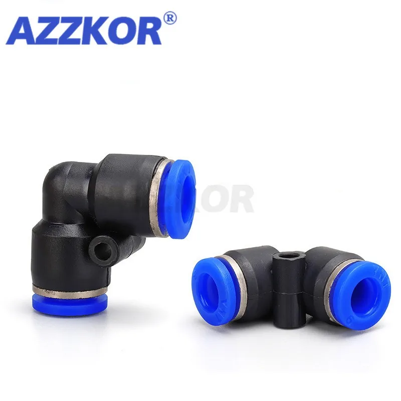 PV L-образный коленчатый пневматический соединитель для шланга быстроразъемный