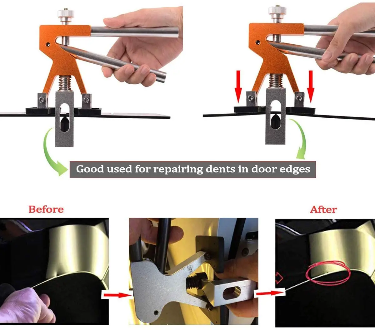 melhor Carro Dent Repair Extrator Kit Remoção De Dente Martelo Cola Varas Reverso Martelo Cola Tabs Danos Causados Por Granizo Do Carro