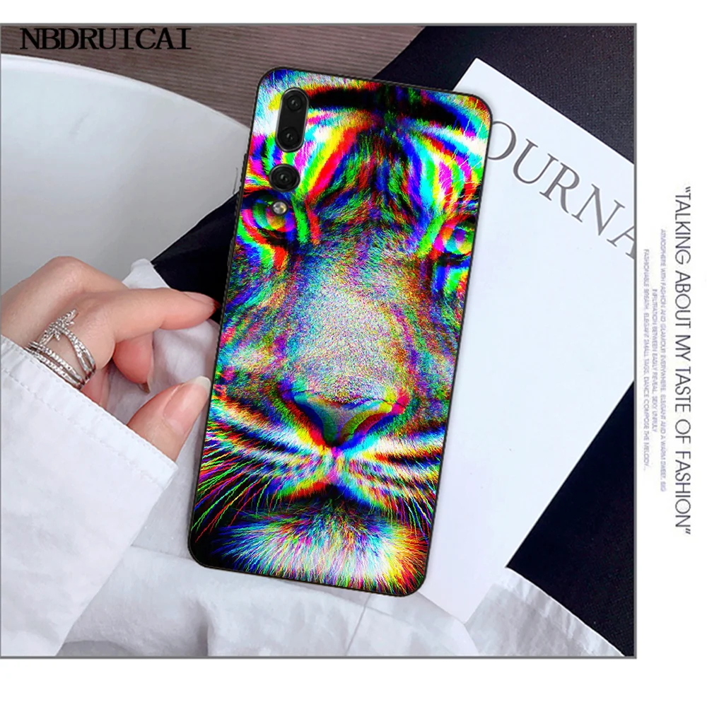 Мягкий черный чехол для телефона NBDRUICAI Psychedelic Trippy Art Для Huawei Y5 Y6 Y7 Y9 Prime 2019 Enjoy 7 8 9 10