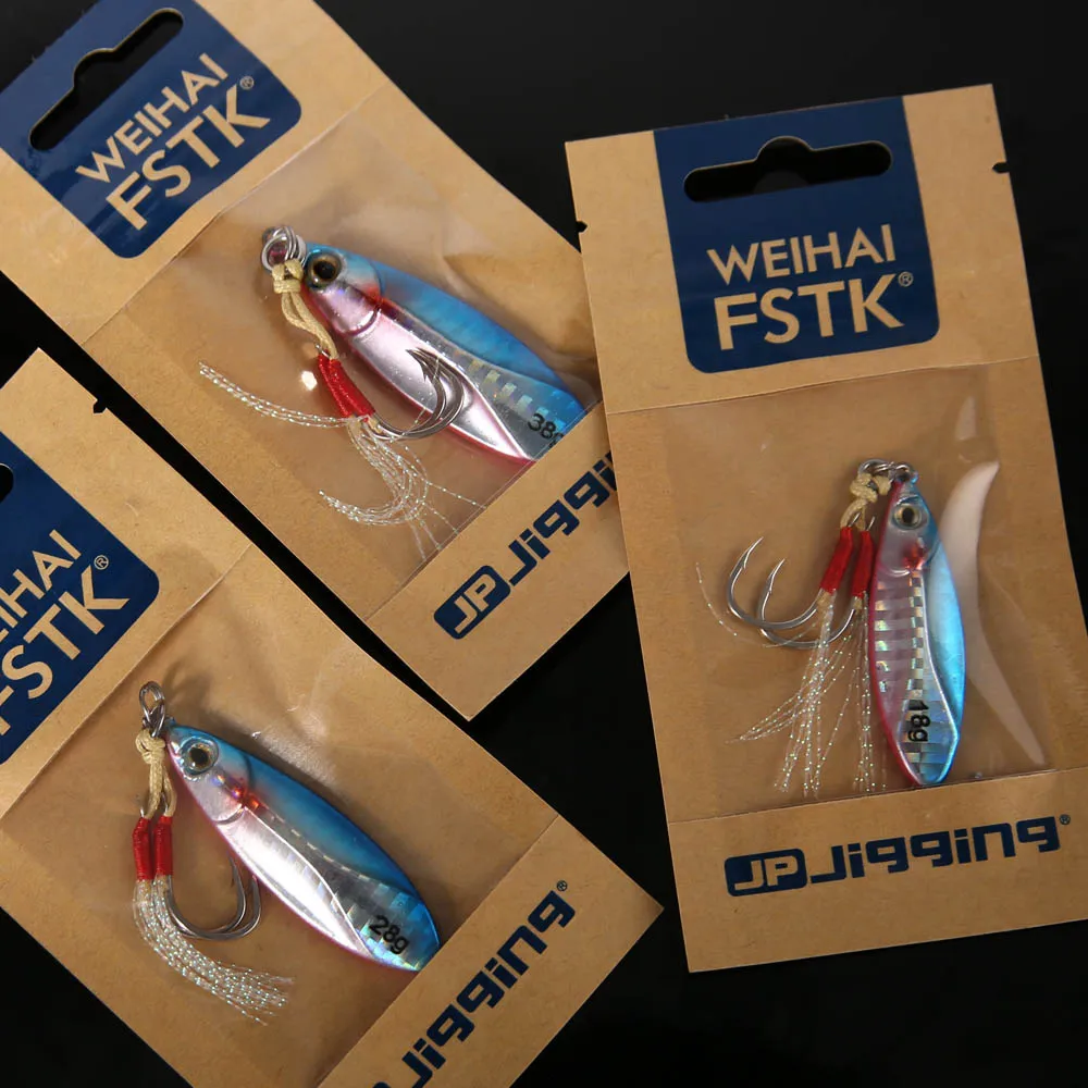 Shore Slow pitch Jig lure kelvar line jig swimbait Metal jigging lure18/28/38g casting fishing Artificial Bait | Спорт и развлечения