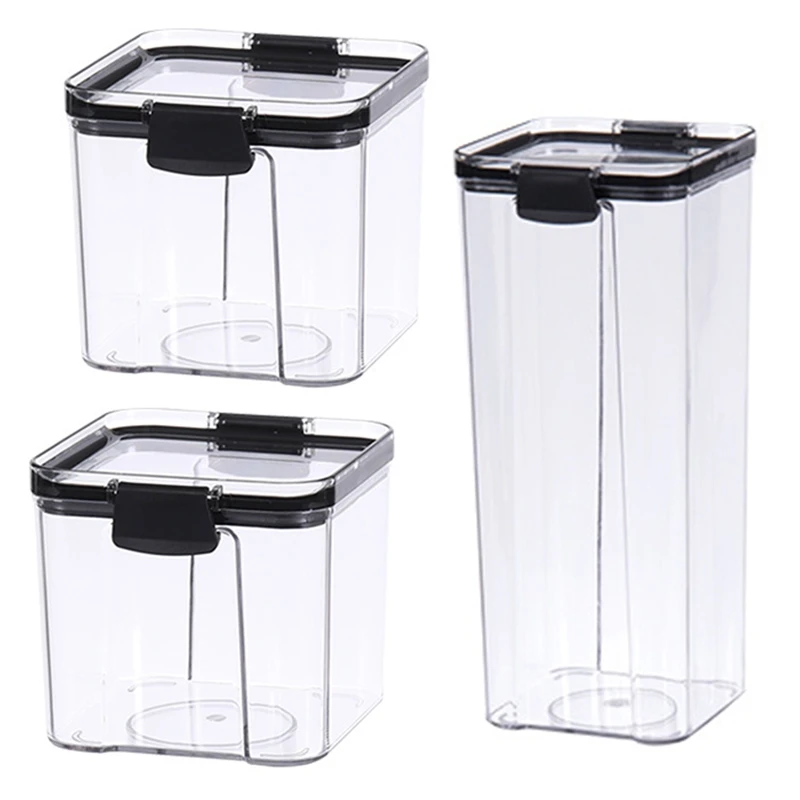 3 пластиковые контейнеры для еды с крышками фиксаторы 460 мл 700 Штабелируемая