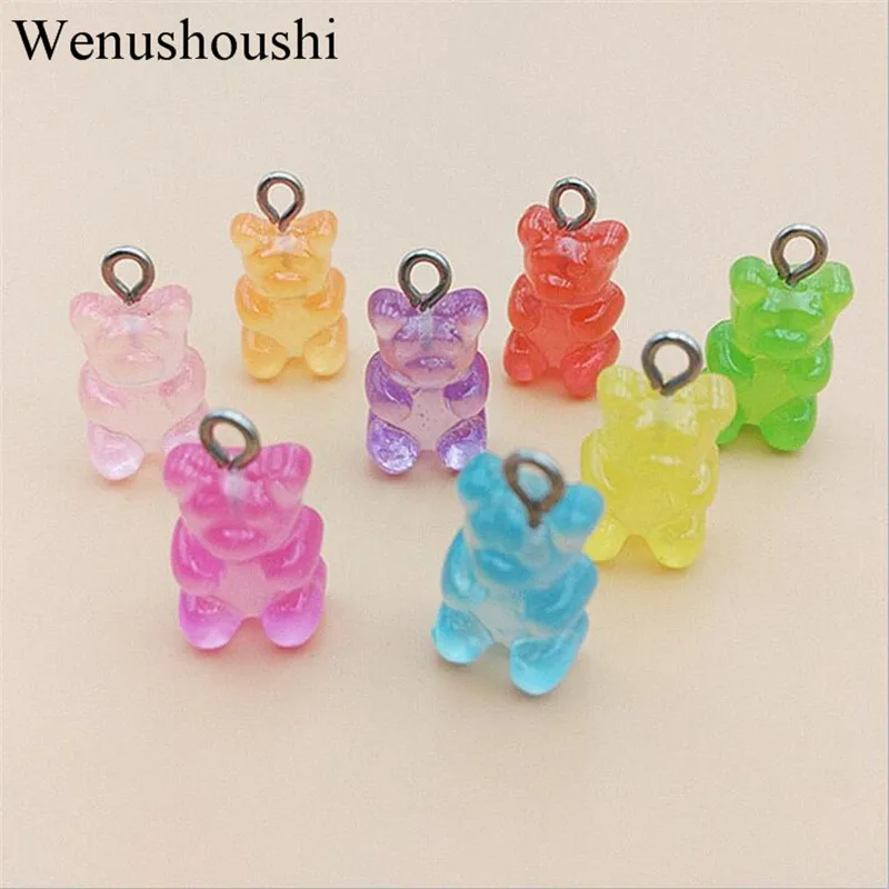 30 шт. Оптовая продажа Детское нижнее белье 21*11 мм конфеты в виде милого медведя