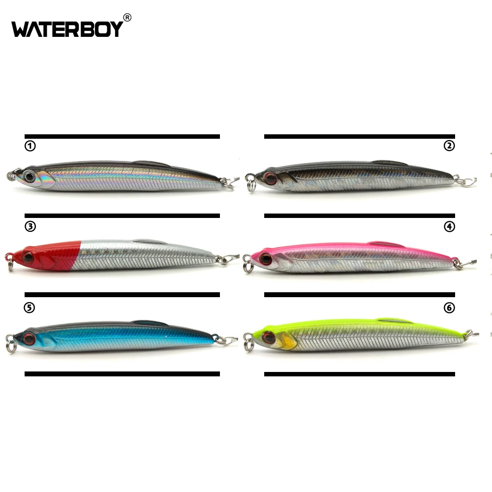 

Stick Sinking Pencil Fishing Lure Jigging 7cm 10g Small Longcast Shad Minnow 3D Eye Bass Pike Artificial Lure
