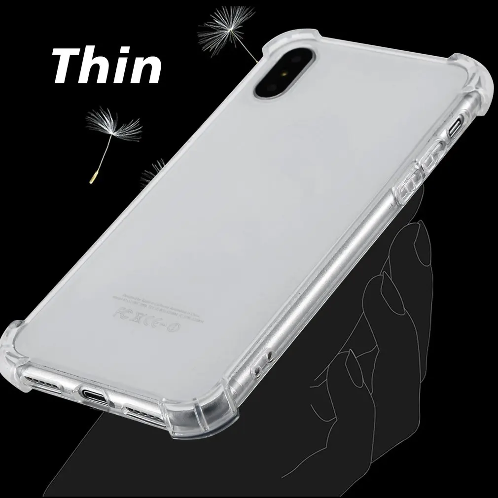 

Drop proof Silicon Clear cover Case For iPhone 6 6S 7 7S iPhone 8 Plus X 10 iPhone 6Plus 6SPlus 7/8Plus Cell Phone Mobile Cover