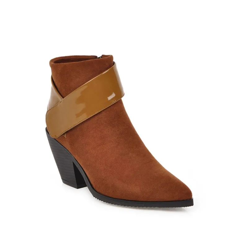 

Ботинки с острым носком; Женская обувь; Женские ботильоны; Женские ботинки; Женская зимняя обувь; Большие размеры