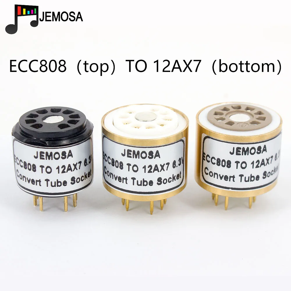 1 шт. трубка ECC808 (сверху) на 12AX7 12AU7 ECC81 ECC82 ECC83 (снизу) 6 3 в DIY аудио усилитель