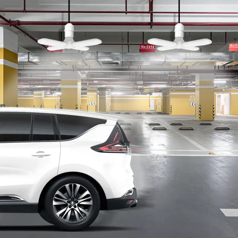 

Led Garage Lights Super Bright 40W Daylight Light Bulbs 4000LM Deformable Garage Ceiling LED Shop Lights 6000-6500k