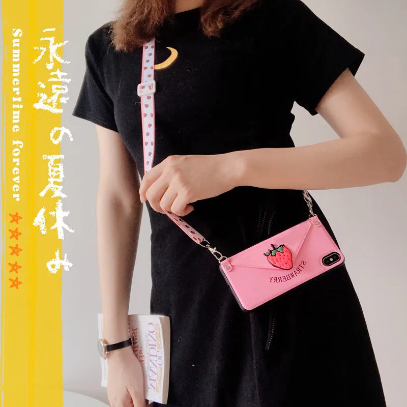 Креативный кошелек-держатель для карт кожаный чехол с ремешком кошелек монет