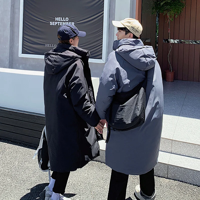 Женская одежда больших размеров пальто средней длины на хлопковом наполнителе