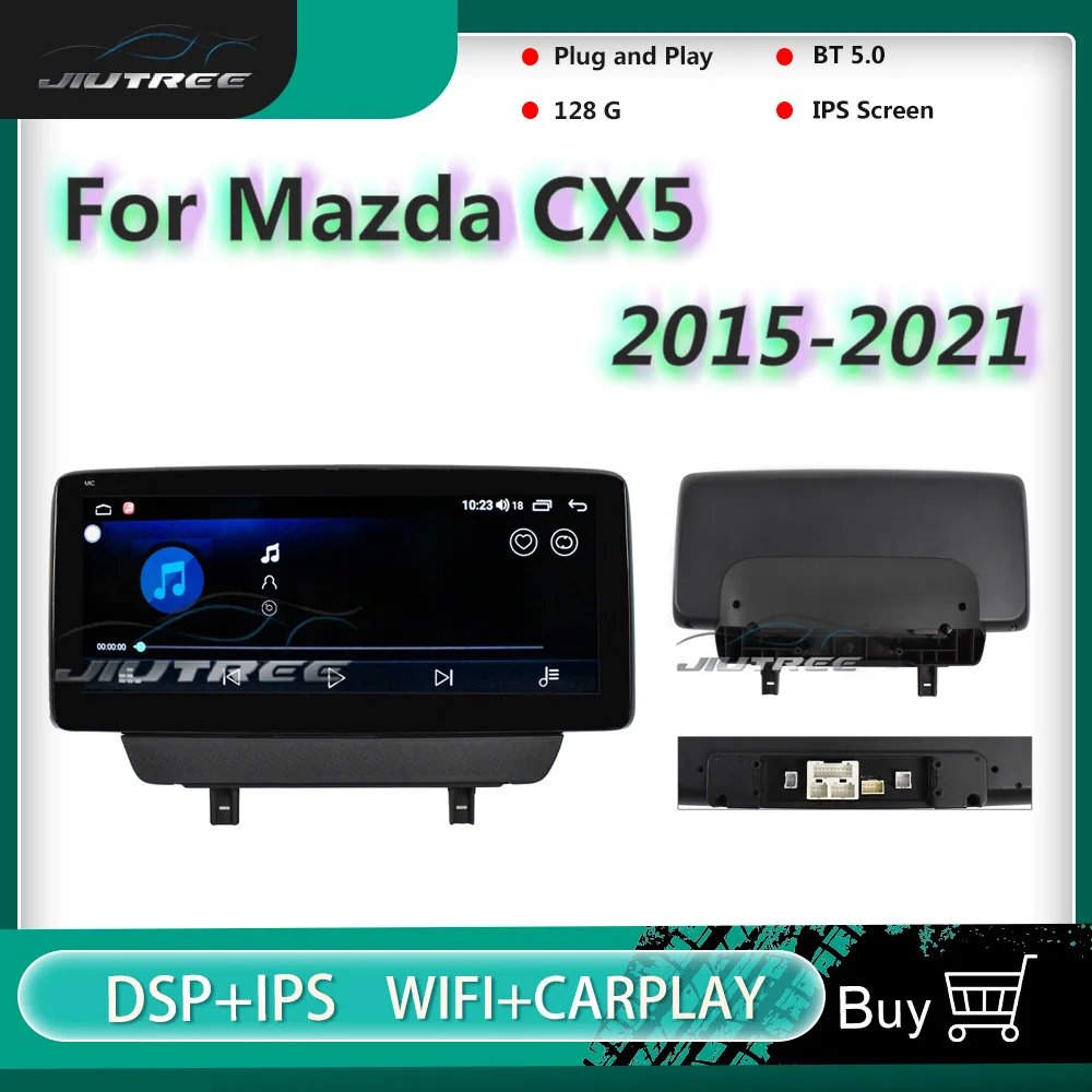

Автомобильный радиоприемник 10,25 дюйма 128 ГГц Android для Mazda CX3 2015-2020 2021, автомобильный мультимедийный плеер 2 Din, стерео приемник, GPS-навигация