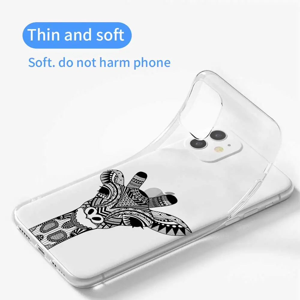 Чехол для телефона с тотемным животным львом и кошкой iPhone 11 Pro Max чехол X XR XS MAX 7 8 6 6S