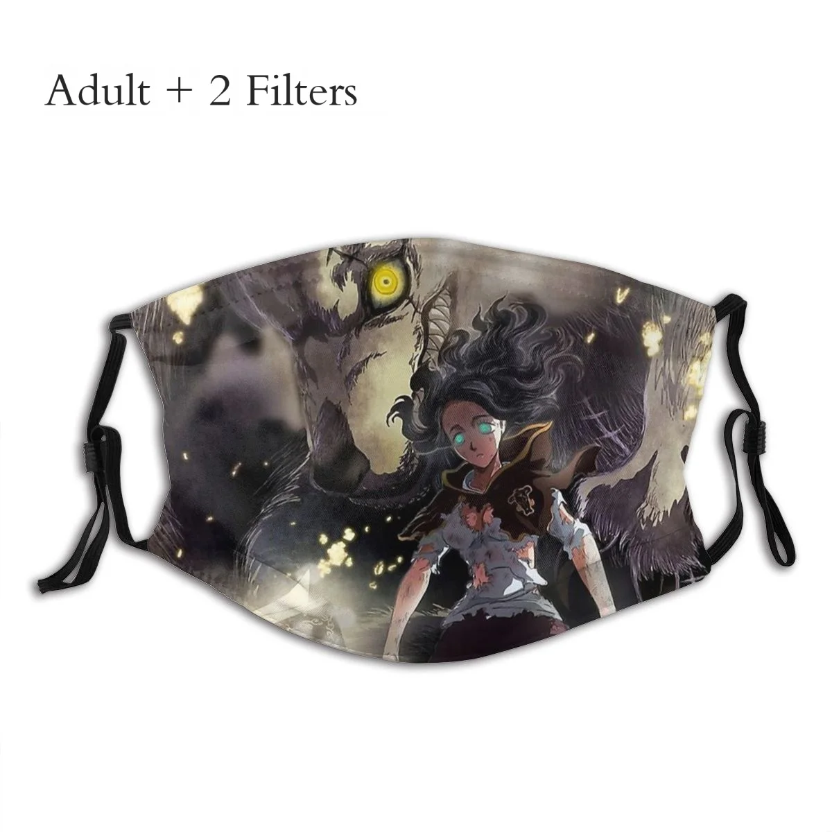 

Black Clover Asta Anime Reutilizable Mascarilla Charmy Face Mask With Filters