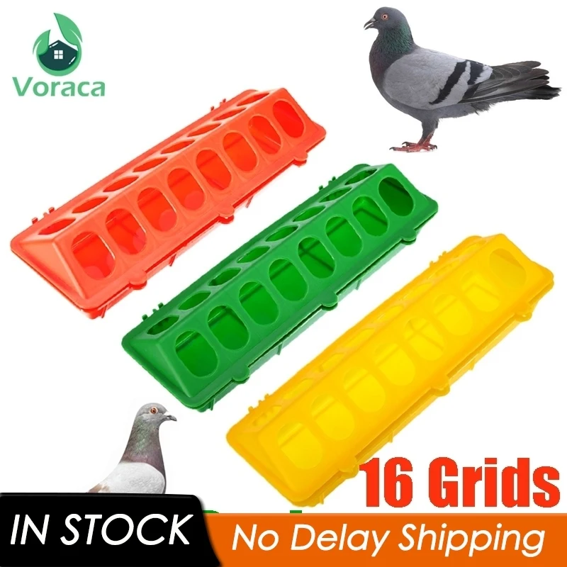 Пластиковый откидной кормушка для птицы 16 сеток цыплят антиразброс корыто
