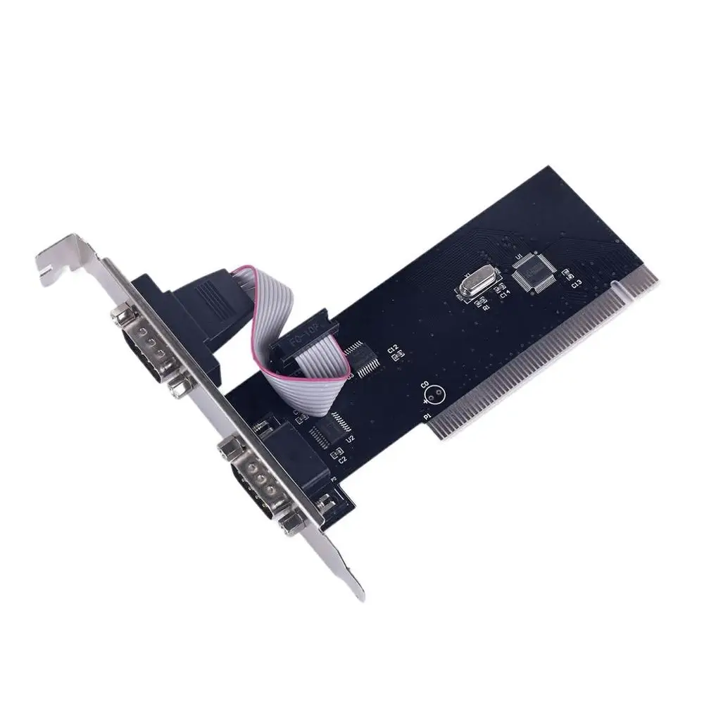 

2 Port PCI Serial RS232 DB9 Adapter Card Controller Support Desktop Computer Card PCI To Com Expansion Card
