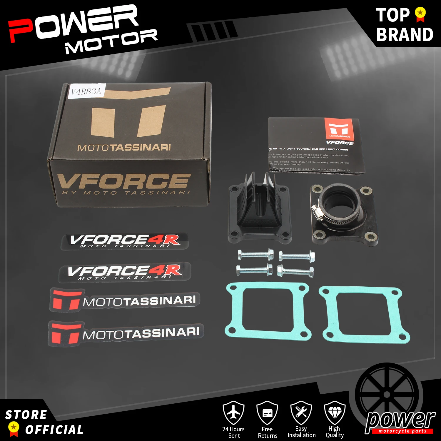 

Motorcycle Carbon Fiber V Force V4R83A Reed Valve System With Intake Manifold For Suzuki RM 85 2002-2019