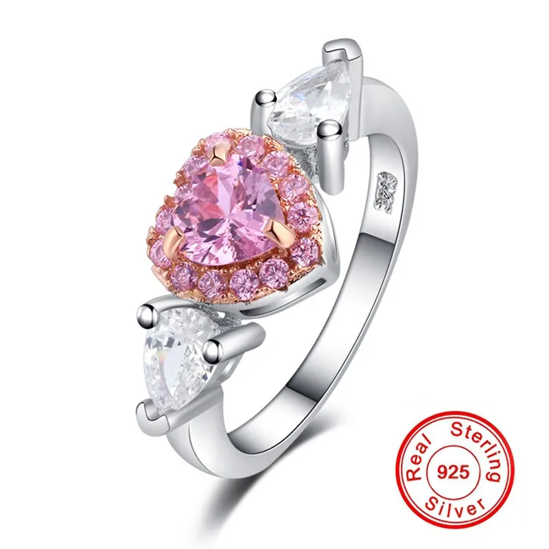 Женское кольцо из серебра 100% пробы с фианитом размеры 5-10 | Украшения и аксессуары