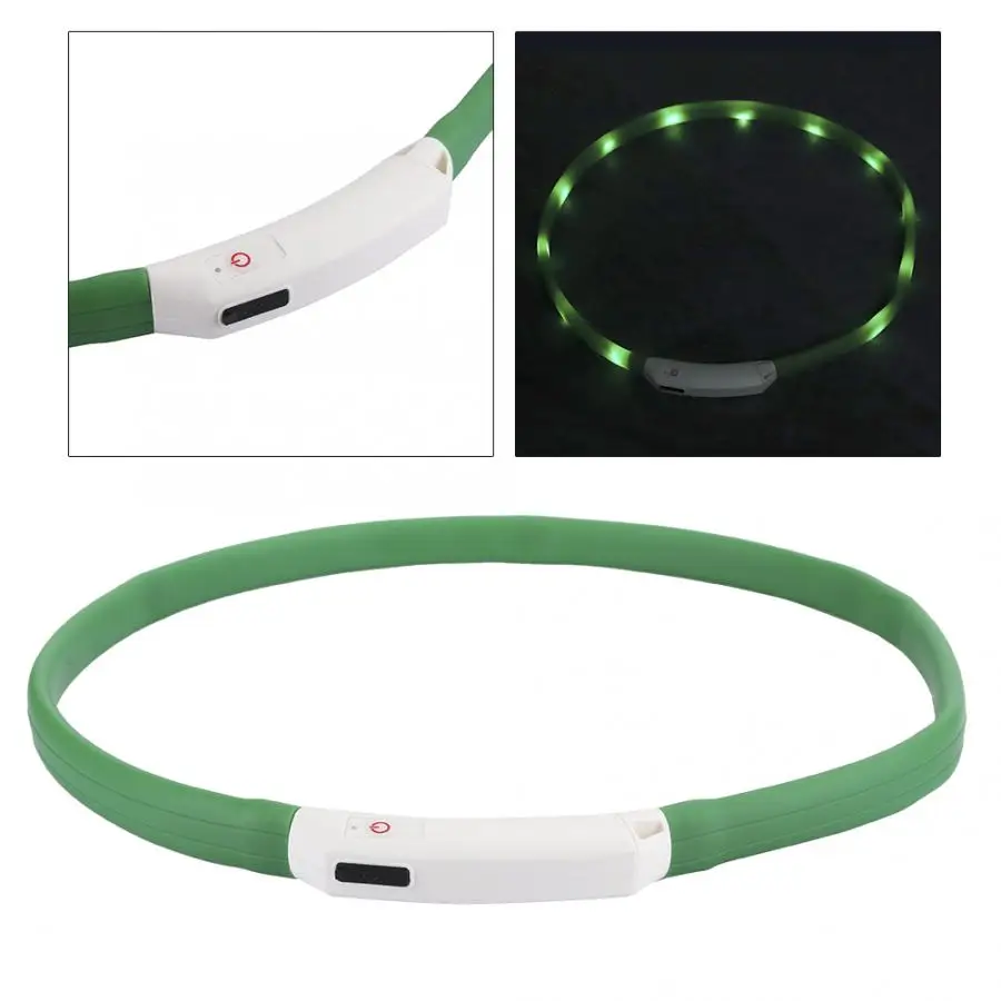 Ошейник для собак и кошек товары домашних животных светодиодный светящийся
