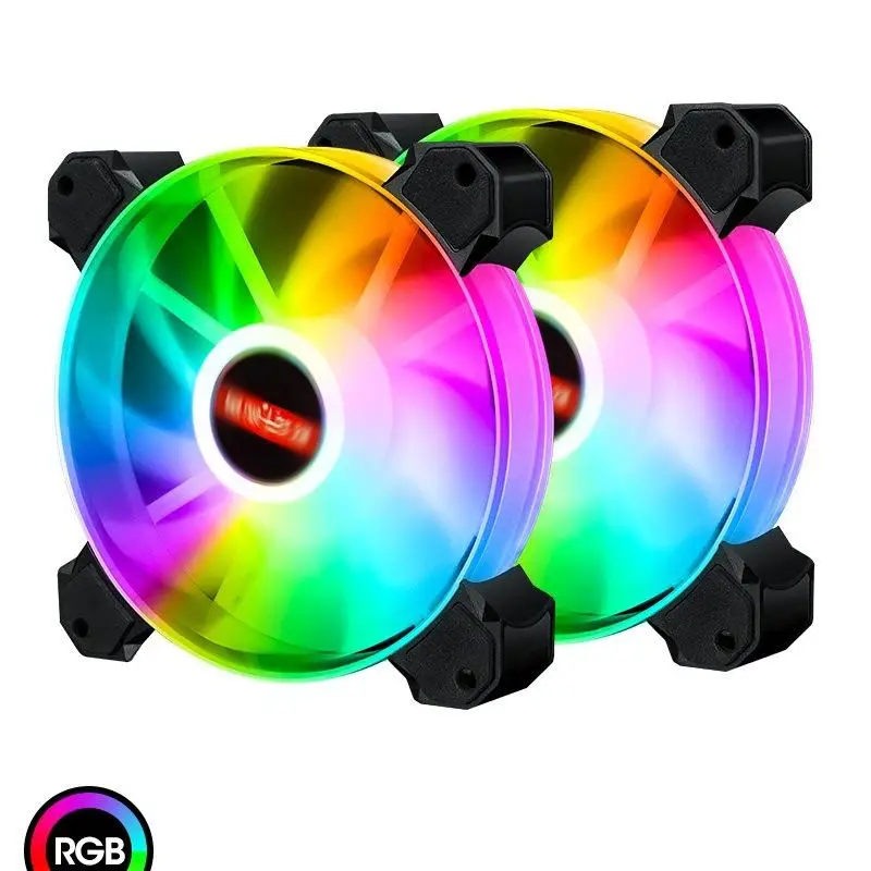 

PC radiator Cooling fan 12cm Rgb 5v Pwm 4pin Case Fan Quiet Pc Radiator Cpu Cooler Argb Sync With Motherboard Fans