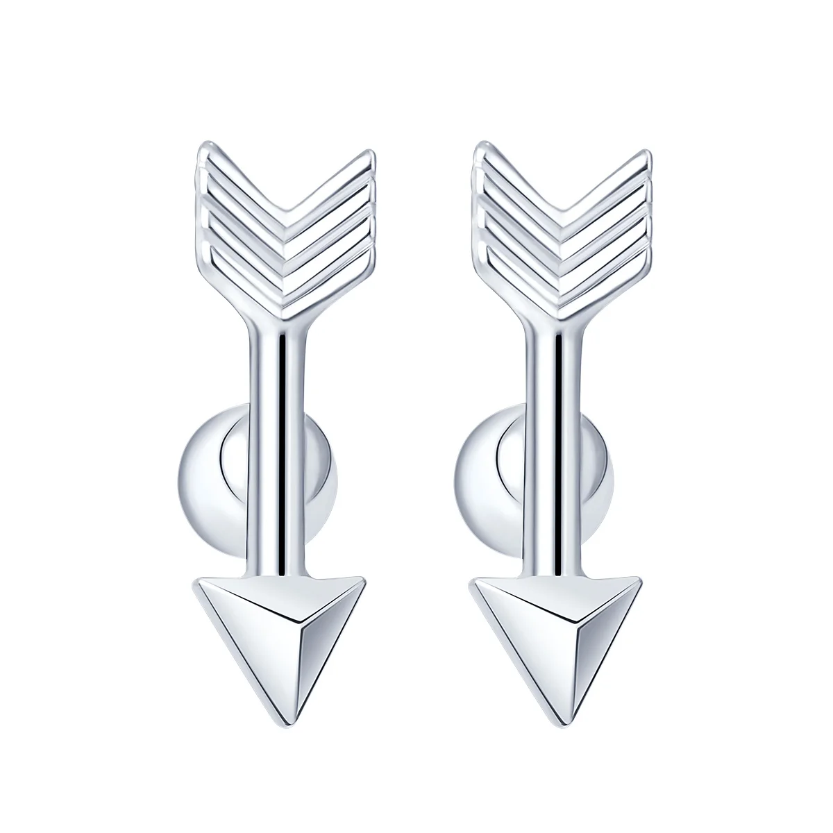 1 пара модные крошечная стрела серьги-гвоздики шармы с узорным узором женские