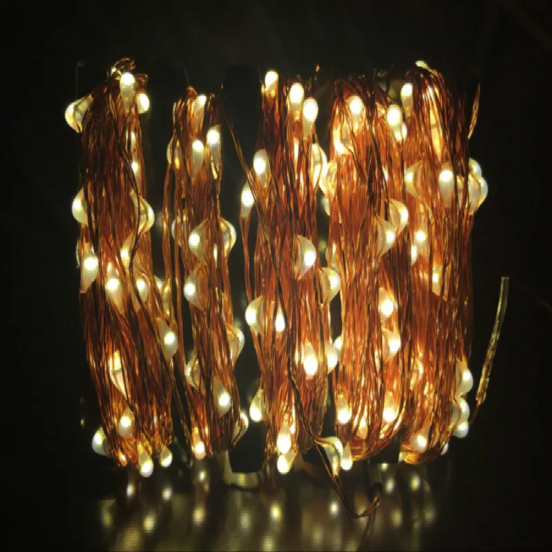 Светодиодная гирлянда из медной проволоки 500 светодиодов футов/50 м|fairy lights|light for