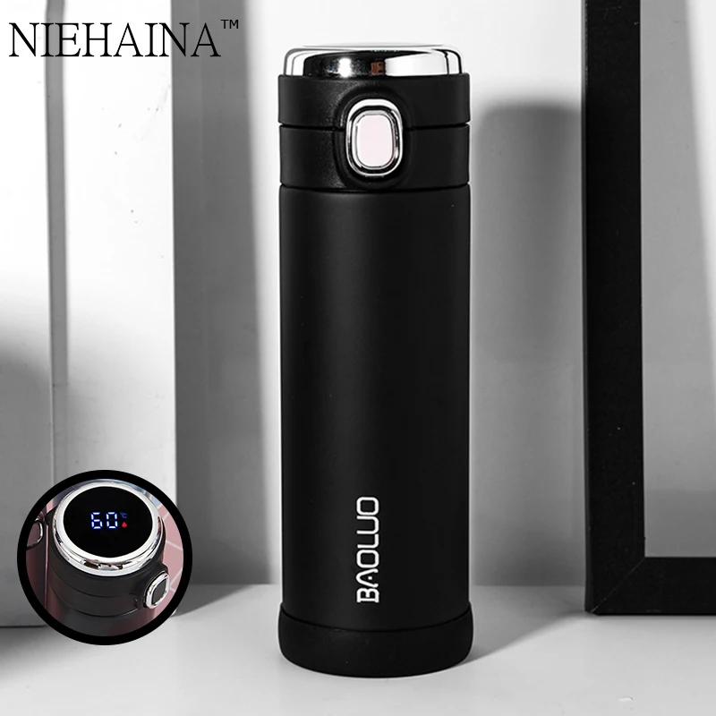 

Smart Insulation Cup Male and Female Student Portable Water Cup Creative Personalized Trend Mass Simple Temperature Tea Cup