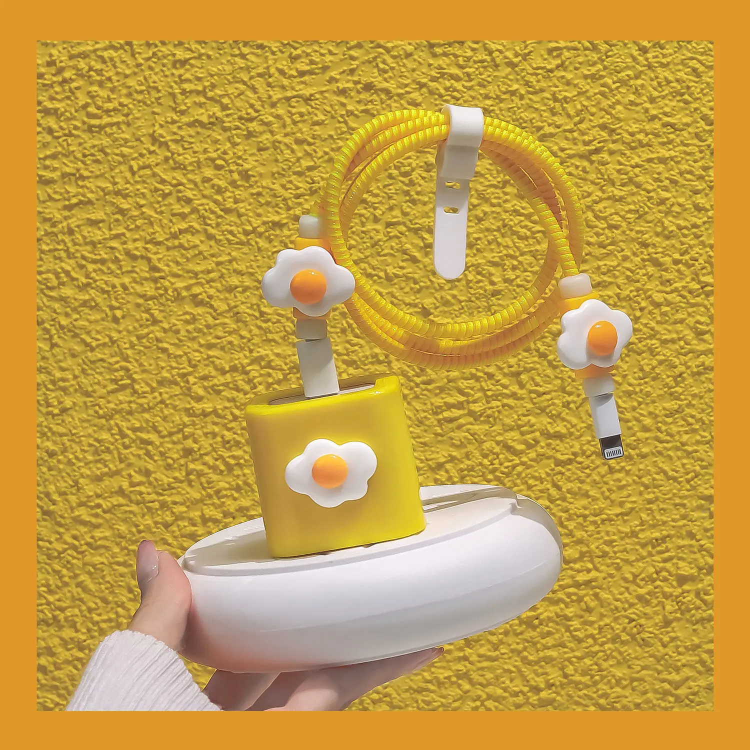 Новый мультяшный защитный чехол для зарядного кабеля Iphone штепсельная Вилка