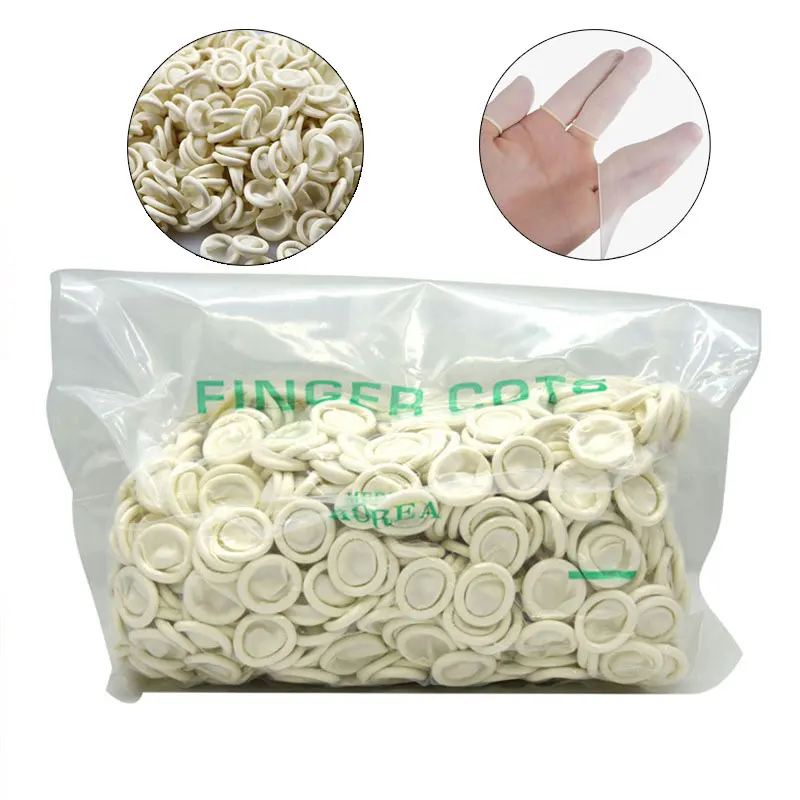 Перчатки для дизайна ногтей латексные резиновые напальчники пальцев защитные