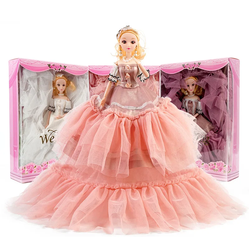 Кукла 50 см креативная зимняя свадебная принцесса подарочный набор игрушка для
