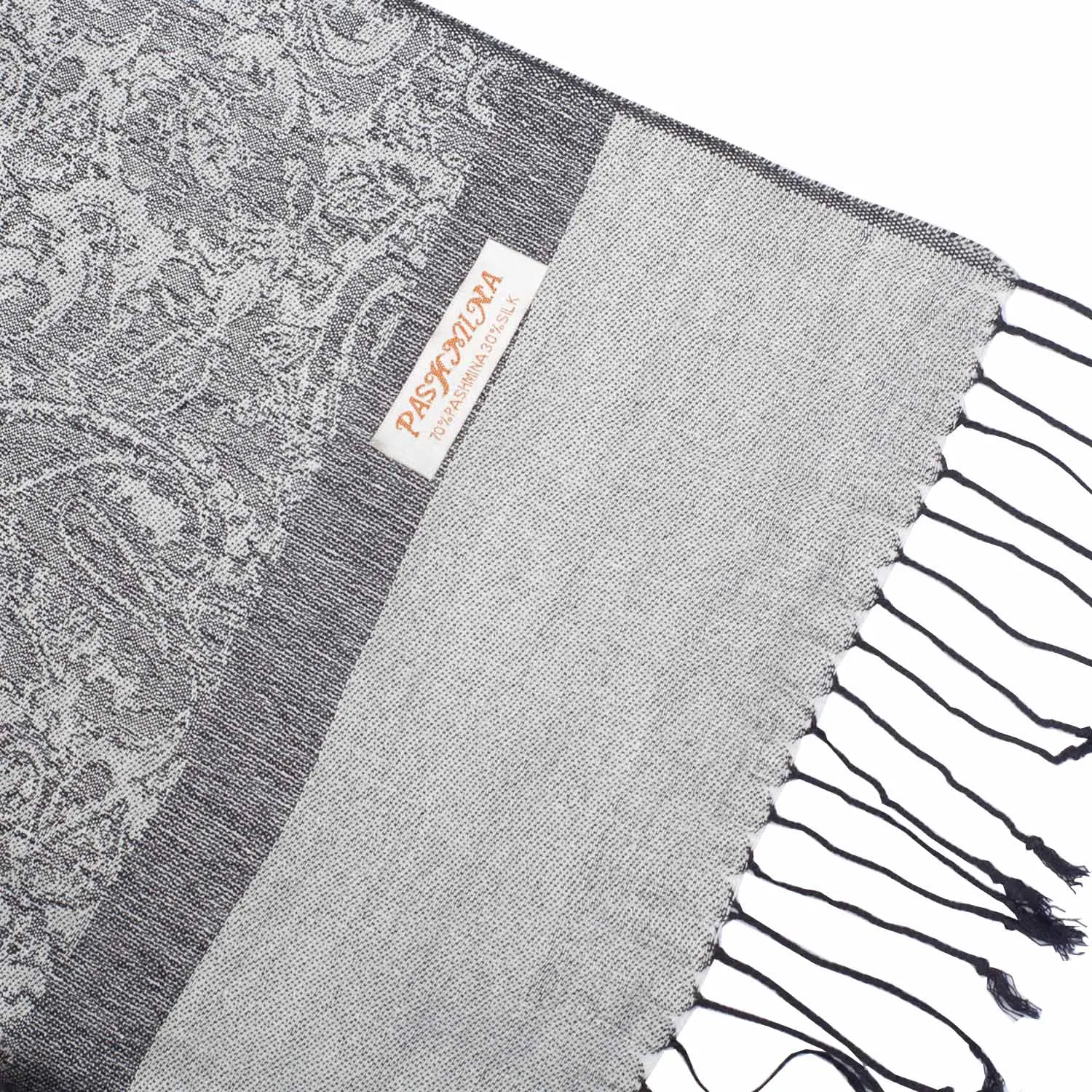 Пашимина шелковая шаль шарф Пейсли жаккардовый осенне-зимний кашемировый хиджаб