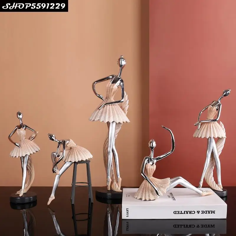 

Abstract Art Resin Ballet Girl Decoration Character Figurine Crafts Home Decoration Living Room Wine Cabinet Place Birthday Gift
