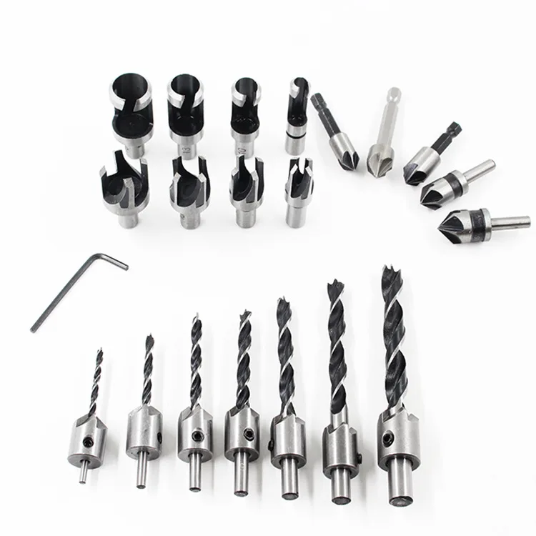 

Woodworking Combination Set Countersink Drill Chamfering Claw Cork Drill Barrel Cork Drill Multifunctional Combination