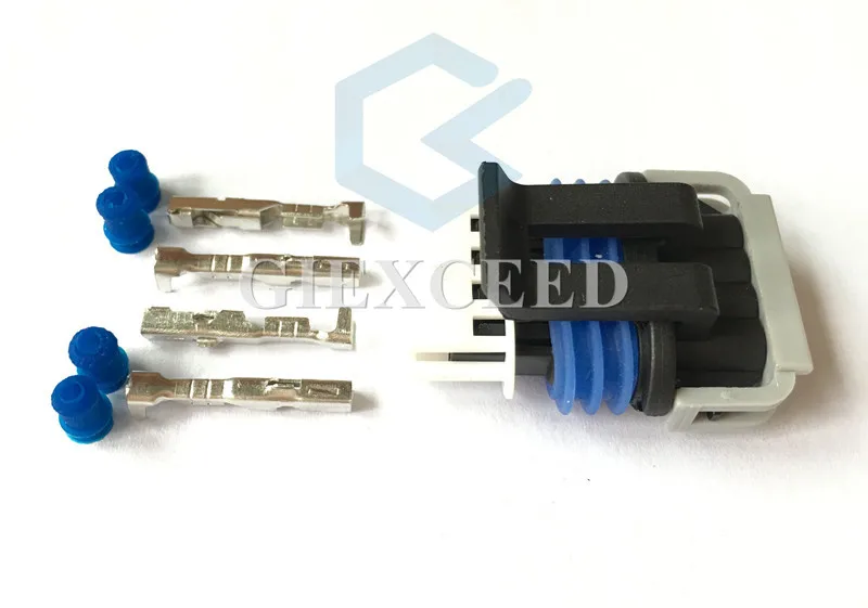 2 комплекта 4 Pin O2 кислородный датчик разъем давления на впуске штепсельная вилка