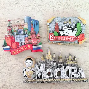 3D Магнитный Магнит на холодильник, полимерная русская Московская кукла, Новгород, хация София, магнитные наклейки на холодильник, домашний декор