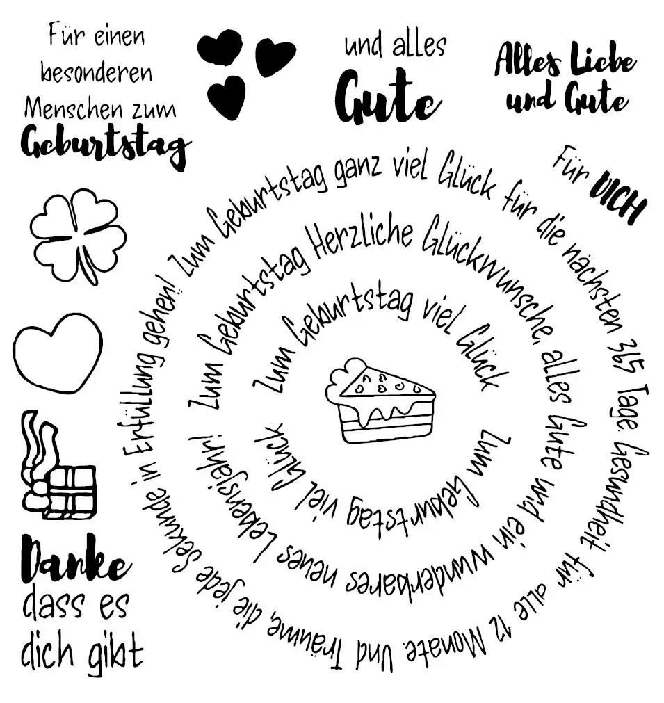 Немецкий прозрачный силиконовый штамп/печать для DIY скрапбукинга/фотоальбома