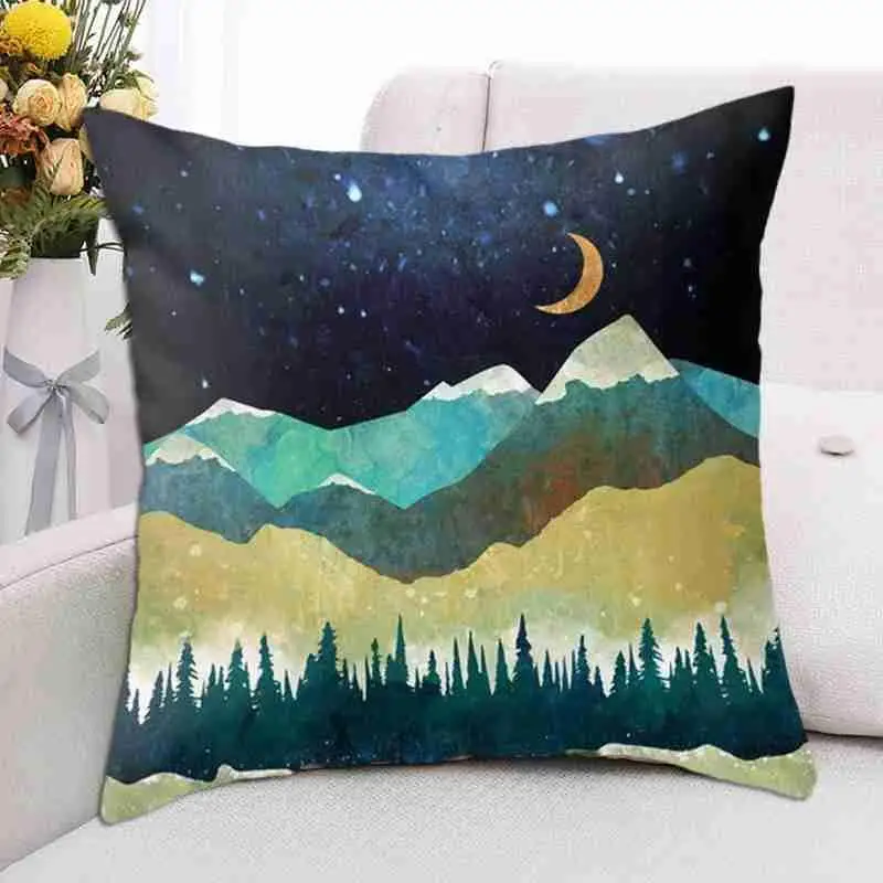 

Geometric Shape Cushion Cover Wave Cushion Bohemian Wedding Decorative Pillow Pillows Pillowcase Style Throw Sofa Cover Dec J1Y1