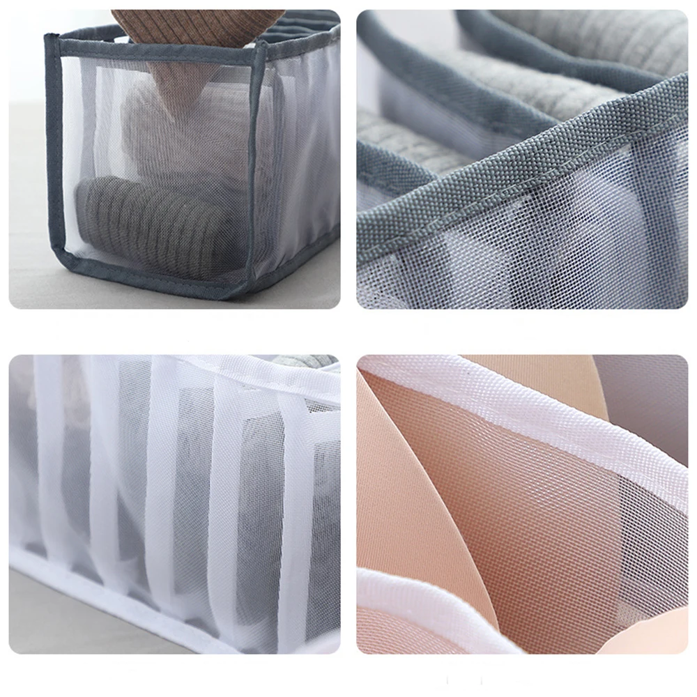 Drawer Organizers Storage Box Case For Bra Ties Underwear Socks Scarf Foldable Divider | Дом и сад