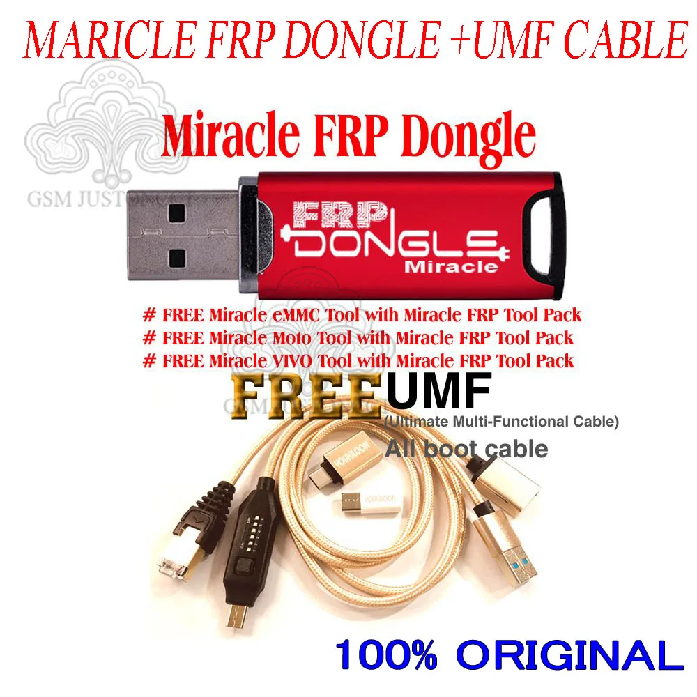 Gsmjustoncct новейший чудо vivo инструмент с чудом frp dongle miracle набор инструментов|Детали