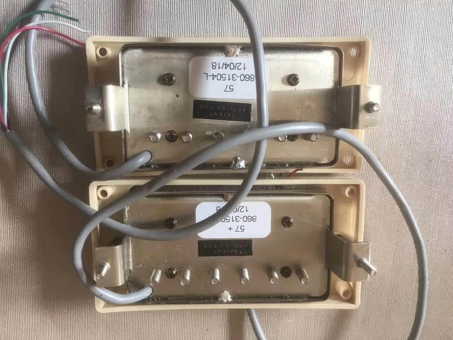 Подлинный GIB57-57+ электрогитара Alnico бар хамбакер Пикап золотой чехол Сделано в США
