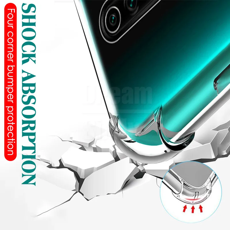 Airbag Shockproof Soft Case For Xiaomi Redmi Note 9 Pro Max 9S 8T 8A 7A 7 8 K20 K30 Zoom Full Cover MI 10 Lite Poco F2 X2 Cases | Мобильные