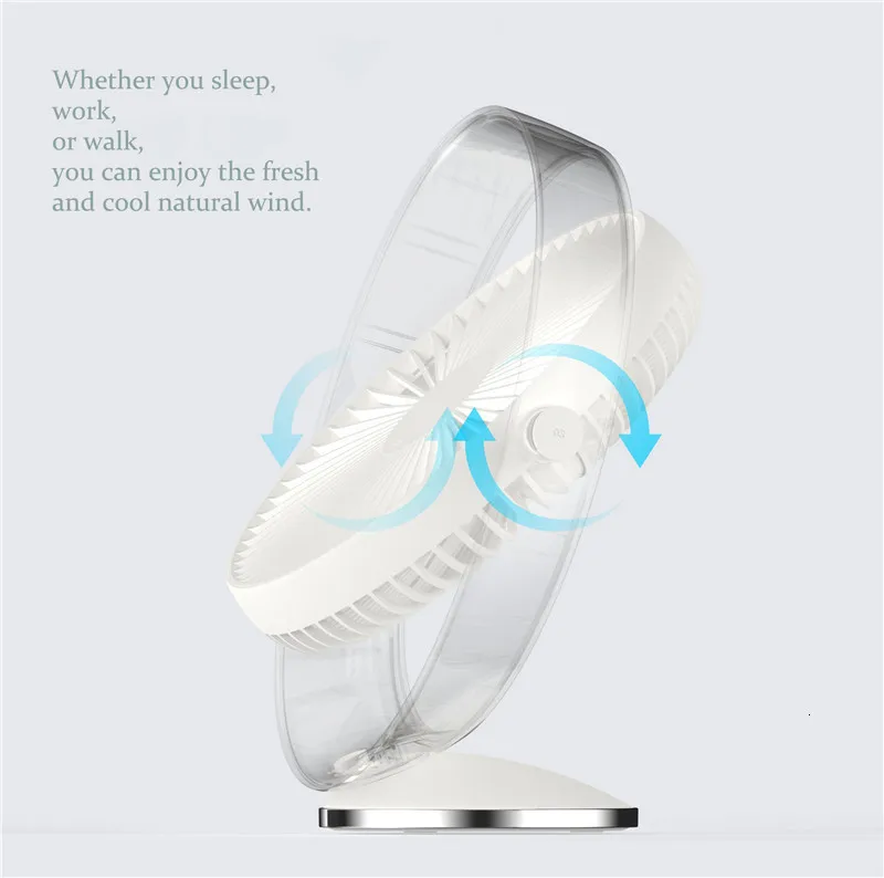 XIAOMI 3life Настольный вентилятор циркуляция воздуха перезаряжаемый Электрический вентилятор натуральный ветер USB Перезаряжаемый Настольный вентилятор