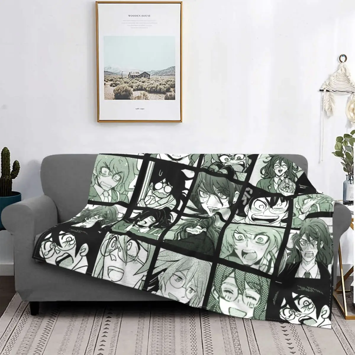 

Danganronpa,Gonta Manga Bed Blanket Bed Covers Luxury Blanket Video Game,Anime Flannel Blanket