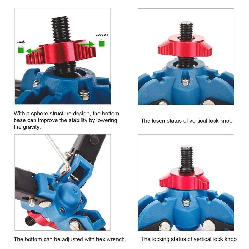 Держатель для монопода M1 с 3 ножками Опорное основание адаптер 3/8 дюйма |
