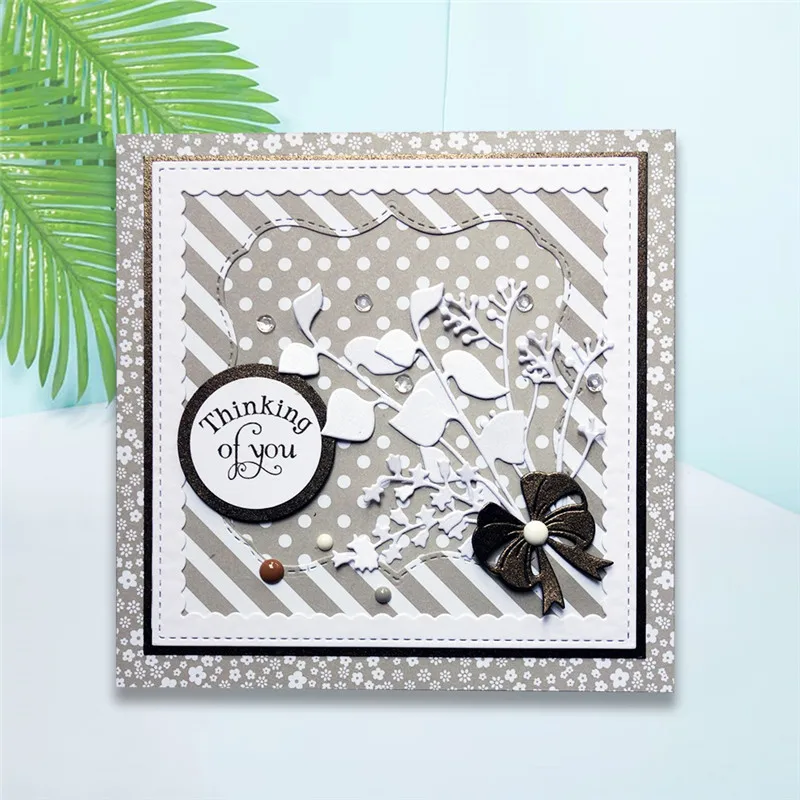 Штампы для скрапбукинга новинка 2019 квадратная рамка с гребешком металлические