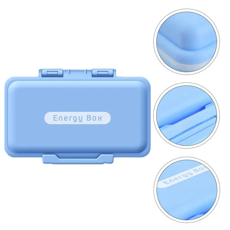

1 Pc Durable Double-deck Portable Lightweight Pill Storage Box Medicine Box Pill Box Pill Organizer for Women