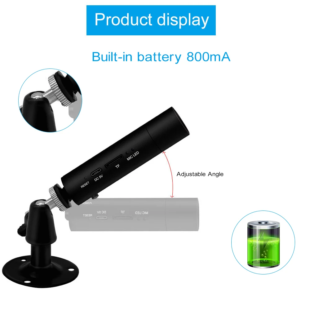 1080p P2P Super Mini WiFi IP Camera battery Control DV Camcorder with Motion Recording Cam indoor Remote View | Электроника