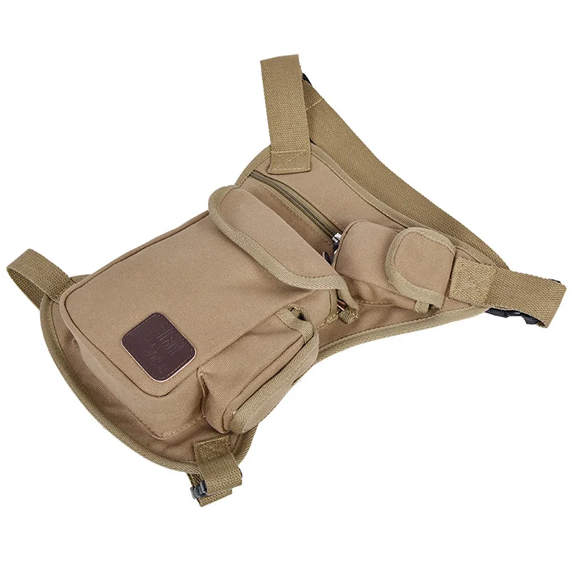 Мужская поясная сумка холщовая мессенджер сумки через плечо для мотоциклистов