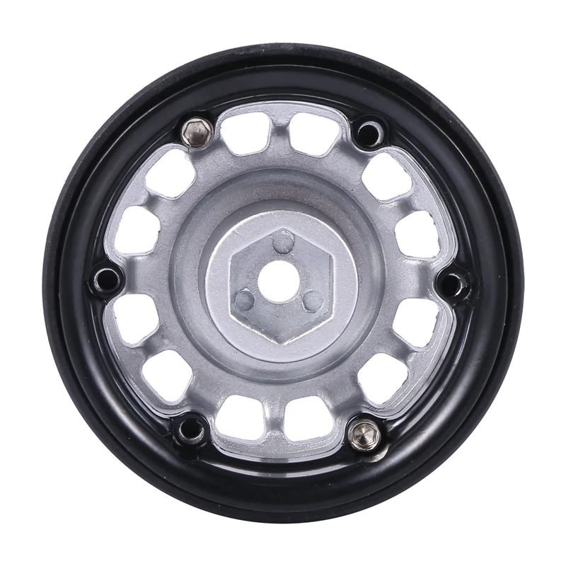 

4Pcs Metal 1.9Inch Beadlock Wheel Rim Hub for 1/10 Rc Crawler Car Axial Scx10 90046 Traxxas Trx4 Rc4Wd D90 D110