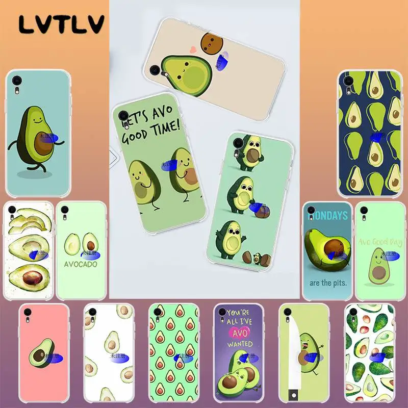 LVTLV авокадо DIY окрашенный красивый чехол для телефона iPhone 11 pro XS MAX 8 7 6 6S Plus X 5 5S SE XR |