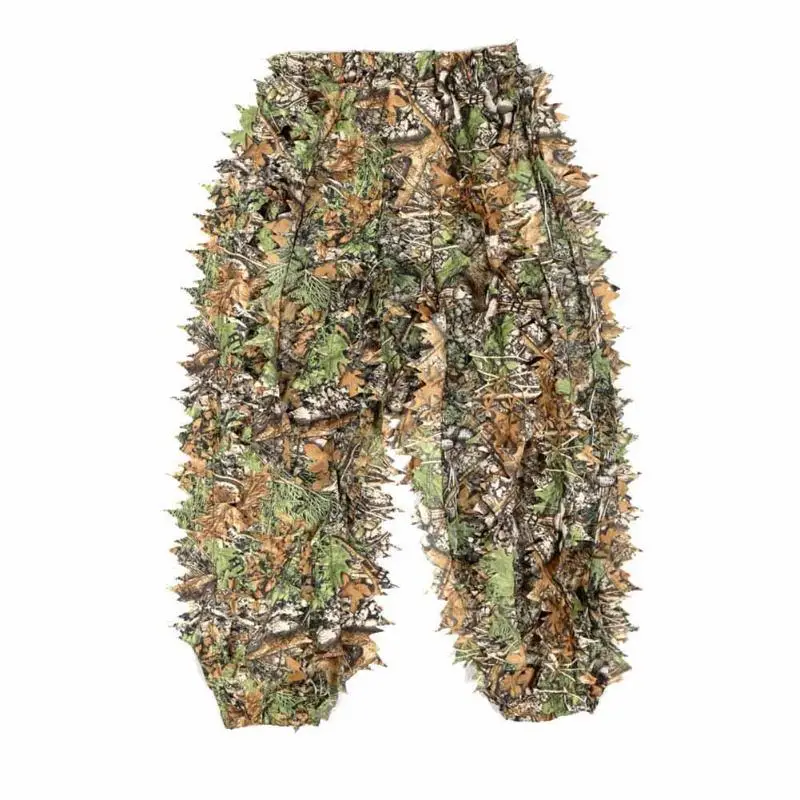 Полиэстер Открытый 3D лист камуфляж, лесная местность Снайпер Охота ghillie Костюмы
