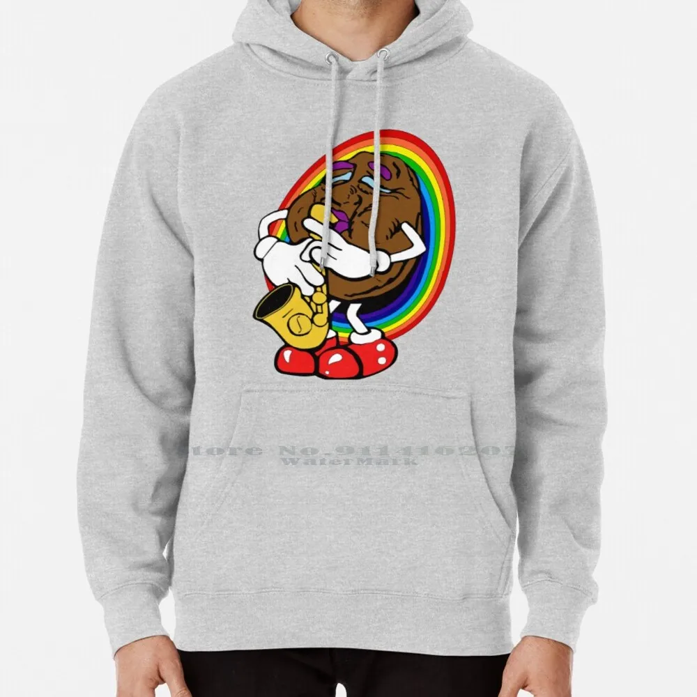 

California Raisin Saxophone Hoodie Sweater 6xl Cotton California Raisin Saxophone Phish Music Simple Jam Jazz 80s Rainbow